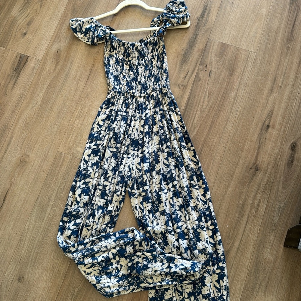 Tiare Hawaii Wide Leg Floral Jumpsuit